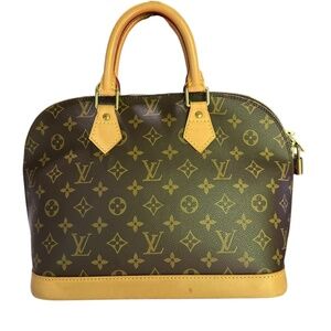 Genuine Vintage LOUIS VUITTON Monogram ALMA Handbag Purse Authenticated